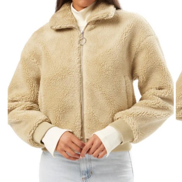 NWT  We Wore What Faux Shearling Bomber - Picture 9 of 12